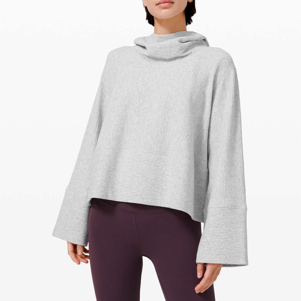 Lululemon Retreat Yourself Hoodie in Heathered Core Ultra Light Grey Nimbus